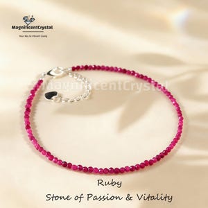 Passion Fußkettchen, echtes Rubin Fußkettchen, Wurzelchakra Aktivierung & Mut, witchy Boho Sommer Schmuck Geschenk