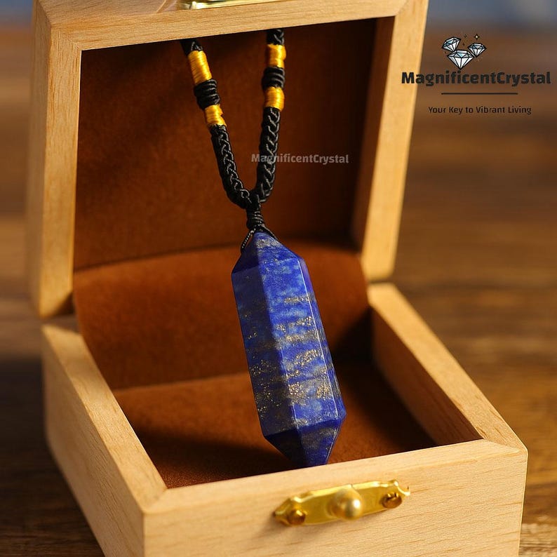 Pendentif Pointe Hexa Lapis Lazuli 