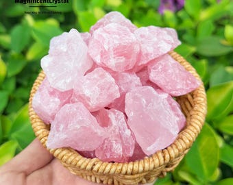 Raw Rose Quartz Stone, Natural Rough Rose Quartz, Premium Rose Quartz Crystal and Stone Gifts, Heart Chakra, Mineral Specimens, Mineral Rock