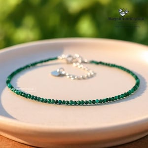 Malachite Choker: Green Gemstone Healing Crystal Necklace