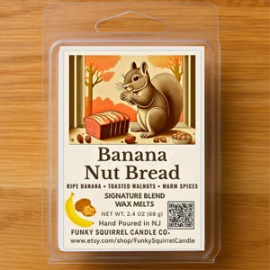 Banana Nut Bread Wax Melts | Coconut & Soy-Based Signature Wax Blend