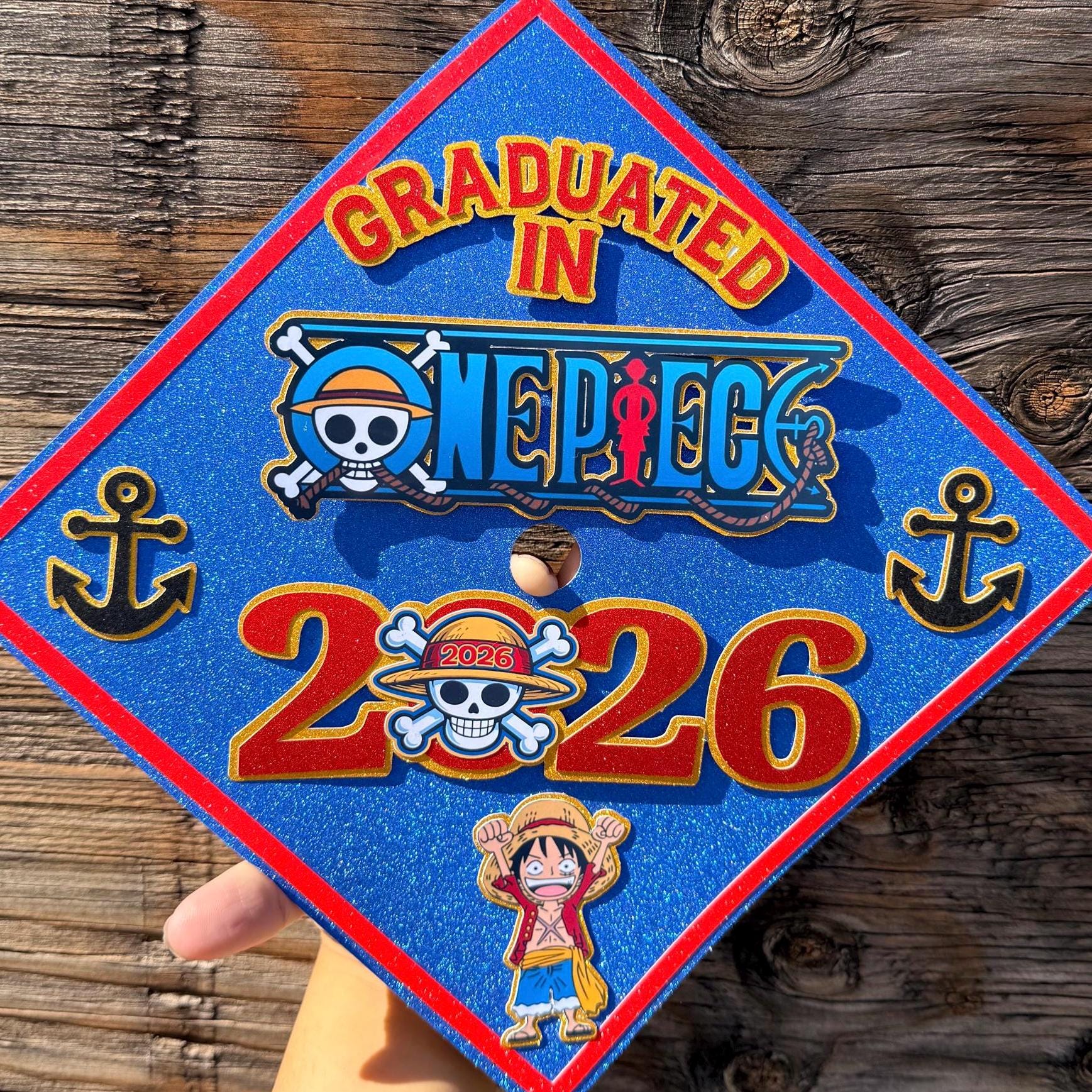 BE:FIRST RYUHEI HAPPY GRADUATION ポーチ One Piece Inspired Graduation Cap Topper for Boys, Personalized