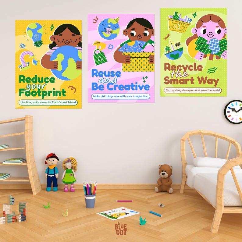 Reduce Reuse Recycle Posters for Classroom | 3 R's Earth Day Printable ...