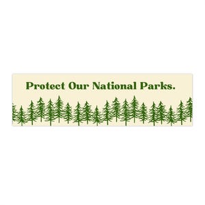 Adesivos de para-choque Protect Our National Parks, decalque de preservação ambiental, acessórios ecológicos para carros, preservação do habitat da vida selvagem
