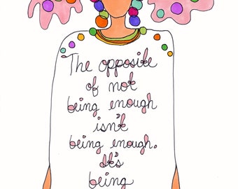 It's Being Myself.  Art print by Rachel Awes.