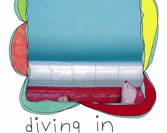 The book "diving in" by Rachel Awes. Endorsed by SARK and Brian Andreas/Storypeople.