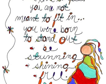 It's This Simple. Colorful print. By Rachel Awes.