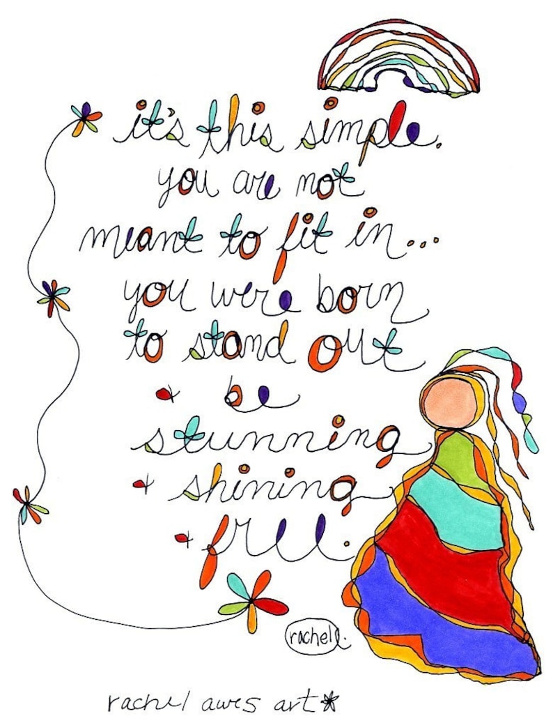 It's This Simple. Colorful print. By Rachel Awes. image 1