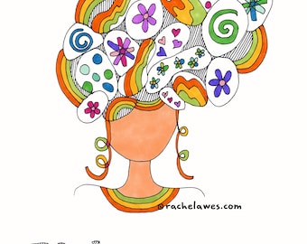 I Belong As I Am ART PRINT by Rachel Awes