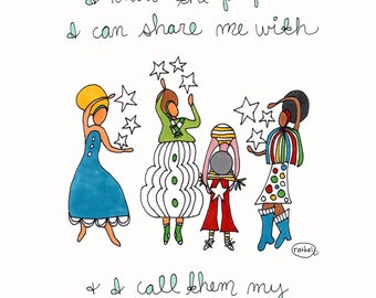 Shining Stars art print by Rachel Awes