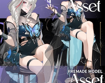 Butterfly / Premade Live2d Outfit Assets / VTS