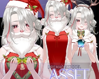 Merry Xmas/ Premade Live2d Outfit Sets / VTS