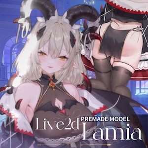 Lamia / Färdig Vtuber-modell / Fullt riggad 25+ erfarenhet