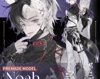 Music Noah /Premade Vtuber Model/Fully Rigged 35+exp /
