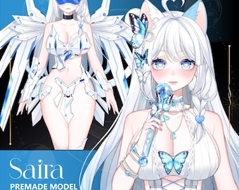 Saira/Premade Vtuber Model/Fully Rigged 25+exp