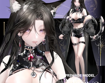Maeve/Premade Vtuber Model/Fully Rigged 20+exp /