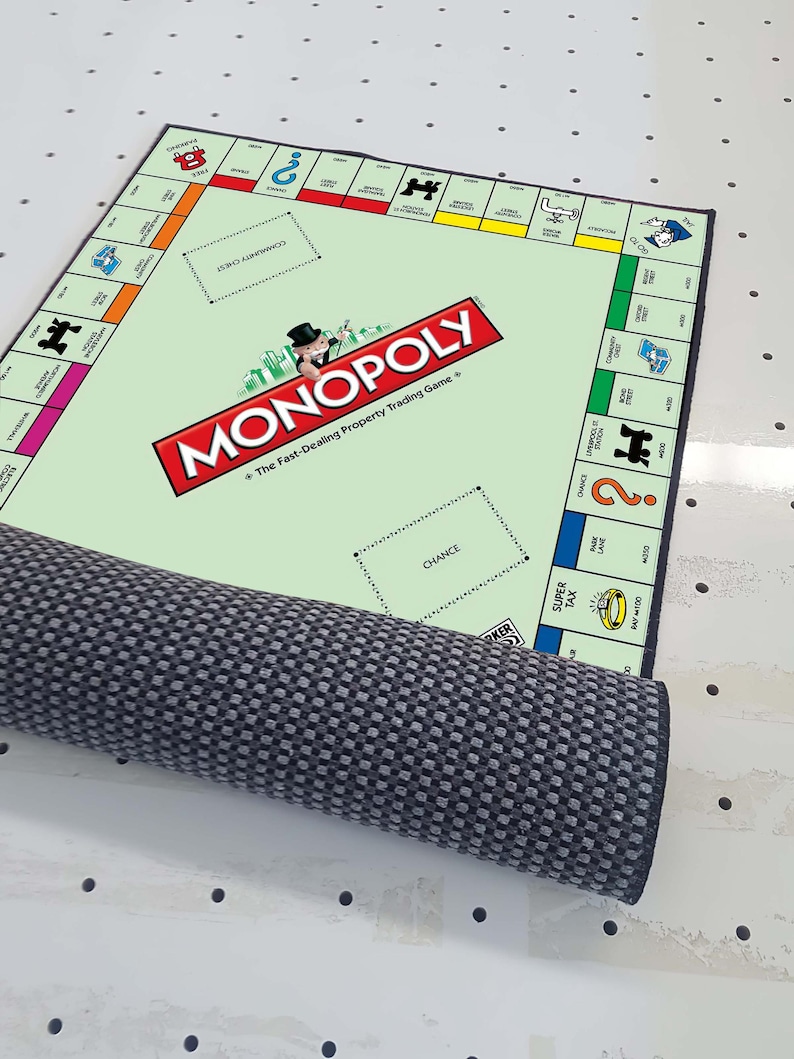 Monopaly Rug Monopoly Board Game Rug, Colorful Kids Playroom Decor - Etsy