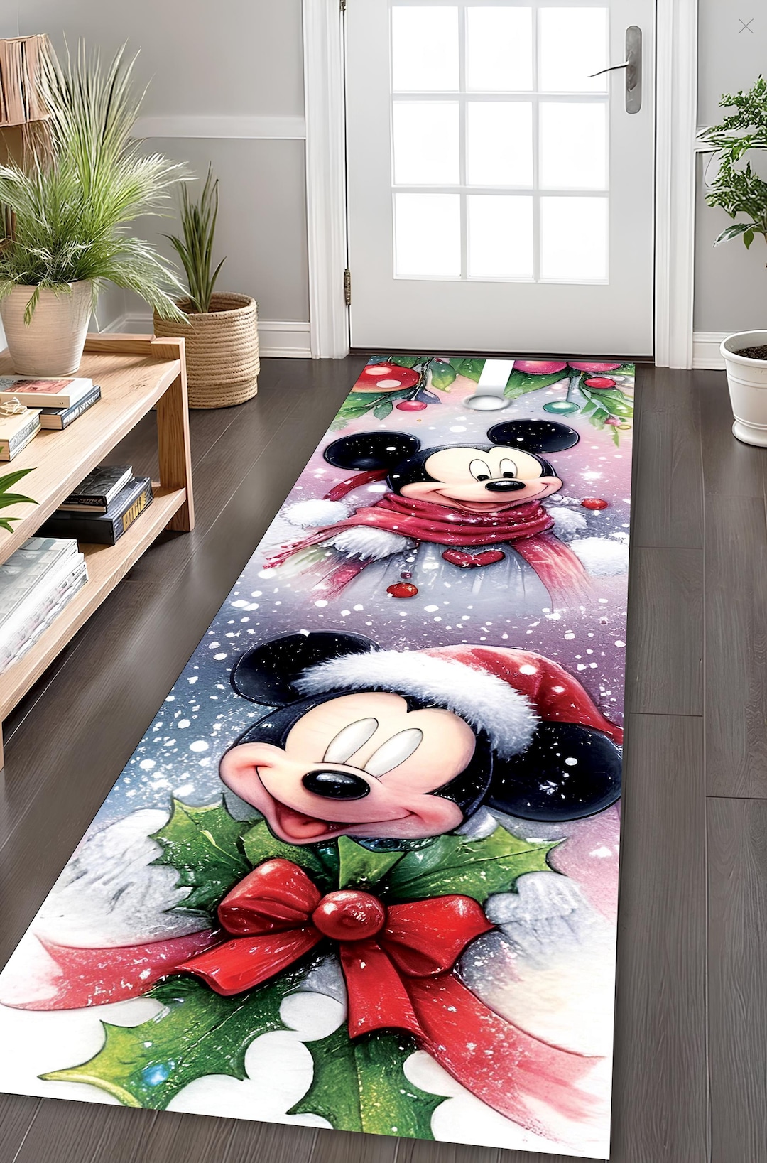 Snowflake Christmas Runner Rug: Cozy Holiday Hallway Decor - Etsy