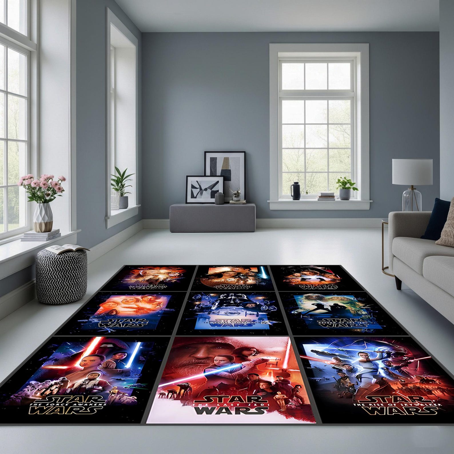 Stargate Rug Star Wars Spaceship Themed Rug: Super Soft Bamboo Home Decor Rug - Etsy