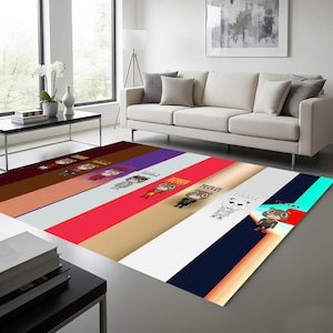 Kanye West Dropout Bear Rug,Kanye West Dropout Bear Tufted Rug Custom Anime Game Design Knitting Handmade Non-slip Area Rugs Home Decor