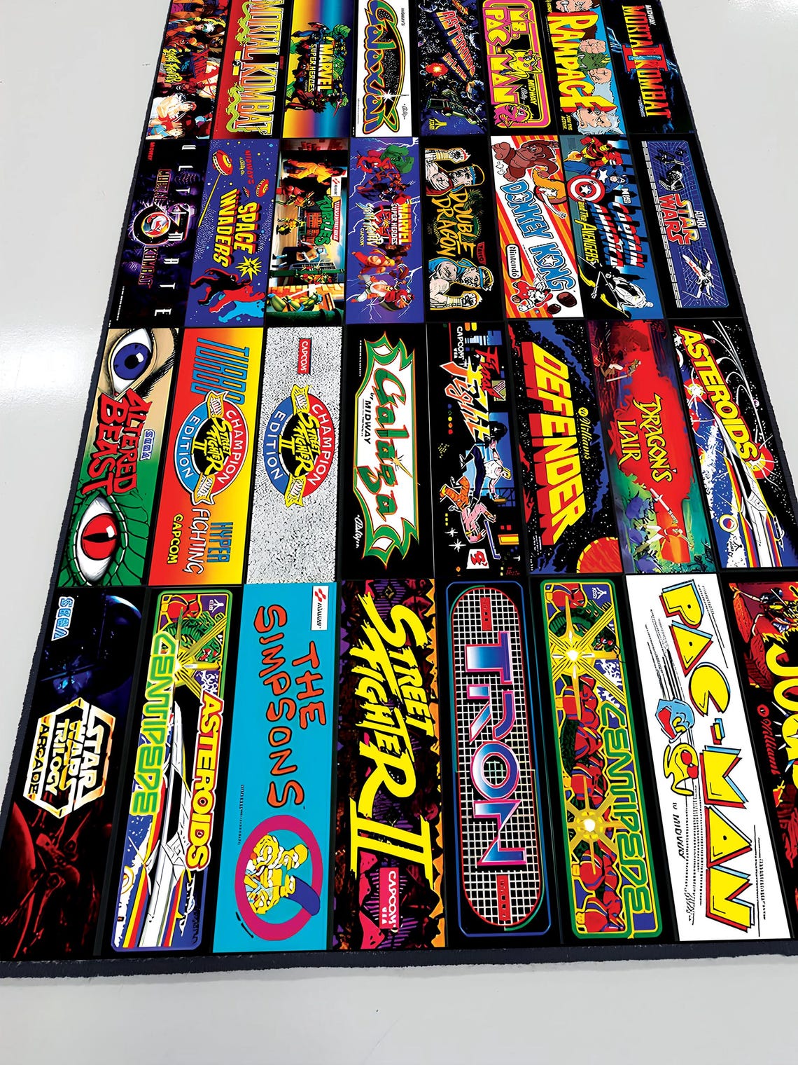 Retro Arcade Game Rug,retro Game Rug,arcade Nostalgia, Colorful Gaming ...