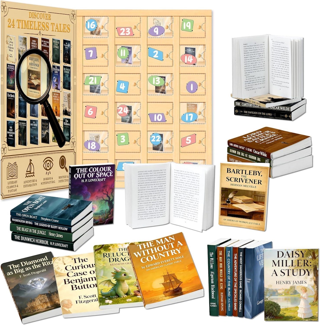 Miniature Books Advent Calendar 2026, 24 Mini Books Collection - Etsy