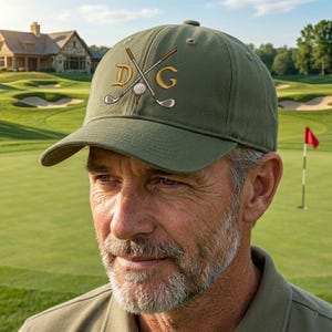 Casquette de golf brodée pour papa – casquette personnalisée avec prénom, casquette de golf personnalisée pour homme, cadeau de fête des pères pour papa golfeur