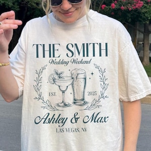 Personalized Wedding Weekend Shirt, Bachelorette Shirt, Custom Wedding Toss Social Club, Newly wed Gift, Wine Bachelorette, Bridal Party