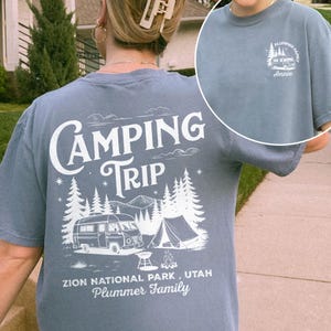 Custom Camp Shirt, Matching Family Camping Shirts, Camp Crew Shirt, Adventures Shirt, Camping Trip Shirt for Matching Family, Summer Camp
