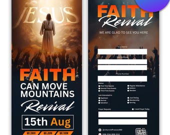 Church Connection Card, DIY Church Invite Card Template, Church Welcome Card Template, PDF File, Church Template, Concert Tickets, Connected