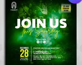 Join Us Church Flyers | Church Prayer Flyer | Church Night Flyer | Church Concert Flyers | Church Event Flyer | Church Flyers | Canva Flyers