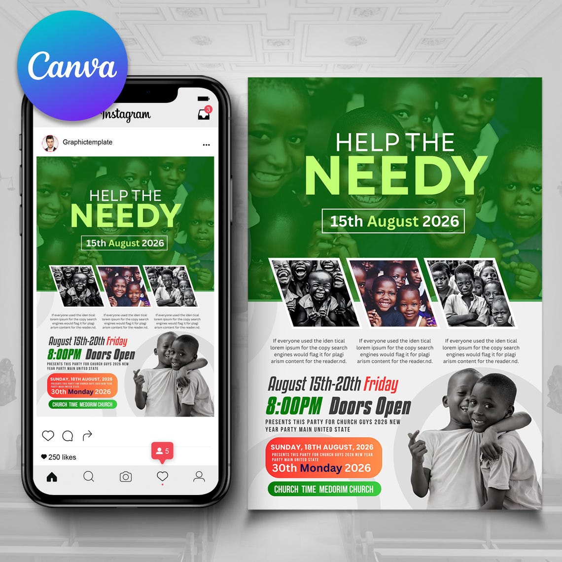 Charity Flyers, Hope Flyers, Aid Flyer, Fund Raising Templates, Church ...