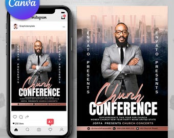 Church Service Flyer, Church Flyer, Church Event Flyer, Church Post, Instagram Flyer, Church Prayers, Church Canva Flyer, Holy Service Flyer