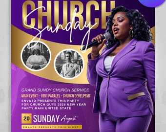 Woman of God, Church Conference Flyer, Church Service, Canva Church Flyer, Sunday Flyer, Worship Flyers, Church Flyers, Church Concert Flyer