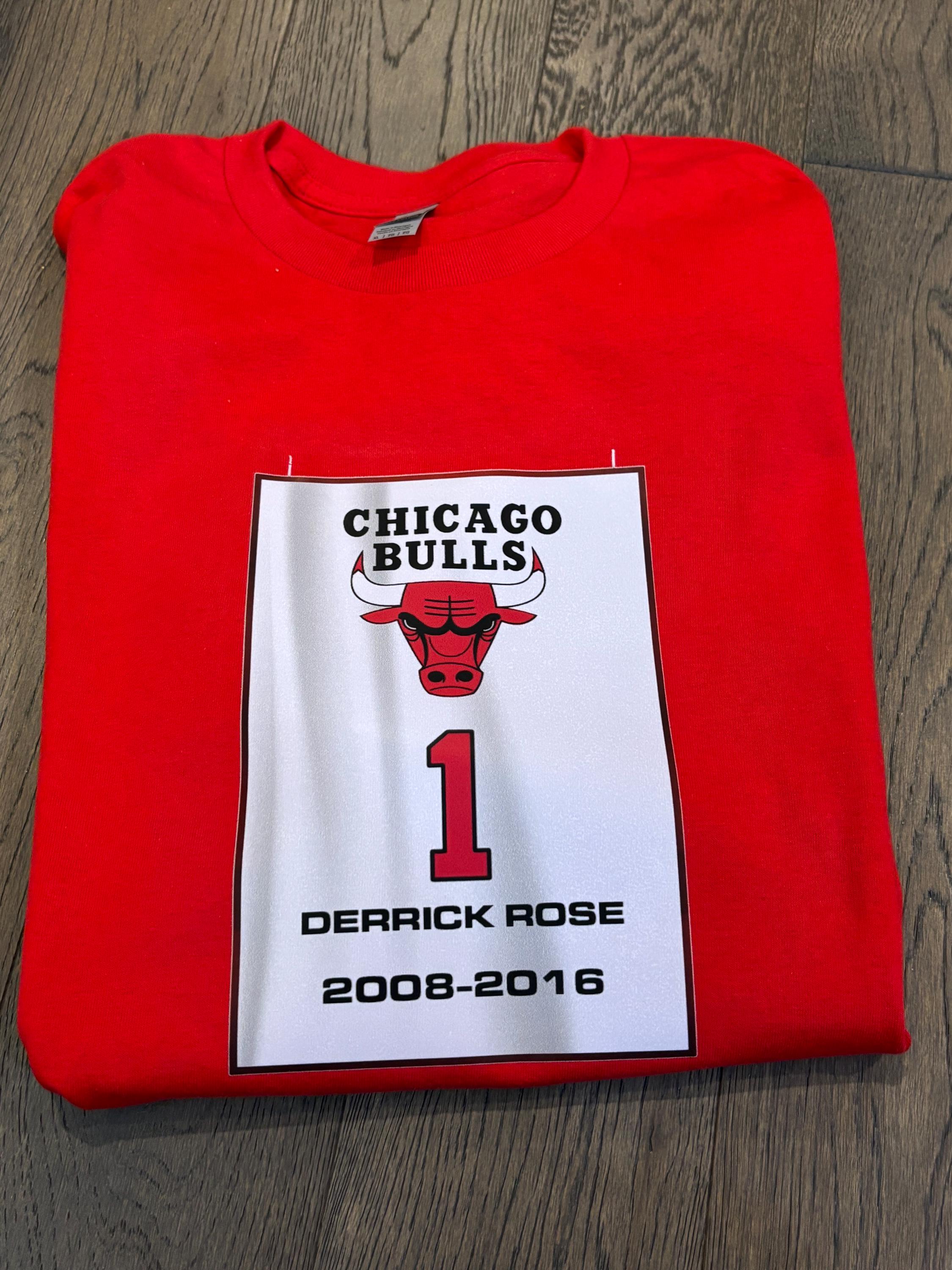 未使用 Derrick Rose 引退記念 Tシャツ ブルズ Mサイズ NBA Derrick rose t shirt - Etsy 日本