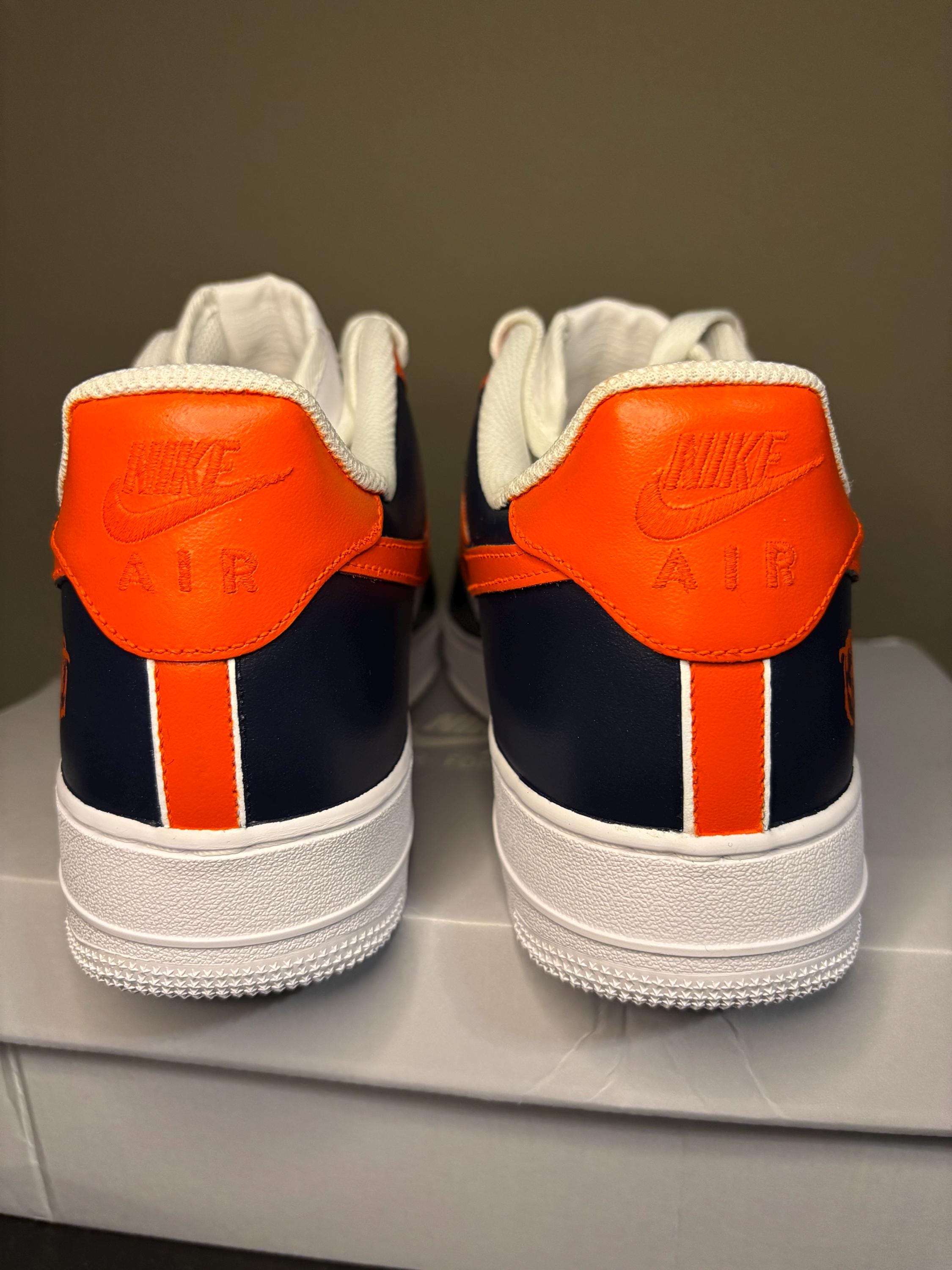 Custom Nike Air Force 1 Chicago Bears “bear Down” Shoes 