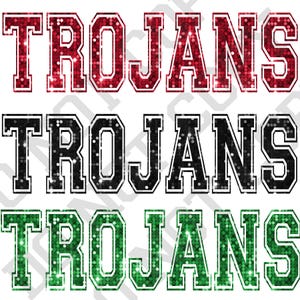 Lettertype University pailletten voor trojaanse paarden png-bestanden