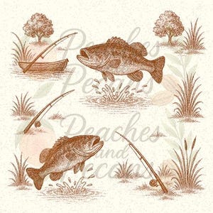 Motif Toile Transparente Pêche Sur Lac Rivière Chinoiserie
