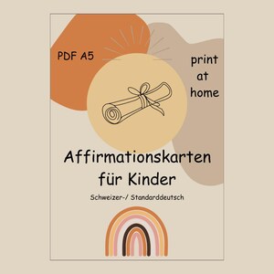 20 Affirmation Cards for Children to Print PDF