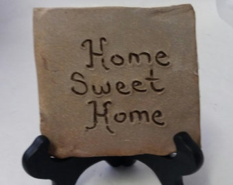 HOME SWEET HOME desktop clay sign