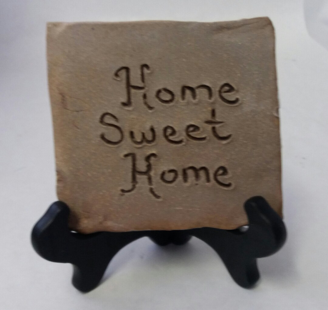 HOME SWEET HOME Desktop Clay Sign - Etsy