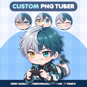 Begränsat erbjudande!!! Anpassad PNGTuber | Chibi- eller Anime-avatar | Streama-avatar | Veadotube-fil bild 3