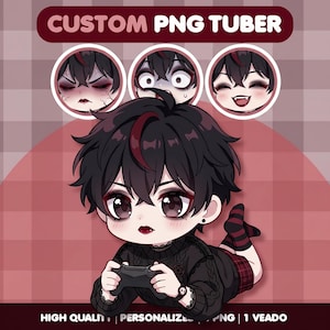 Begränsat erbjudande!!! Anpassad PNGTuber | Chibi- eller Anime-avatar | Streama-avatar | Veadotube-fil bild 5