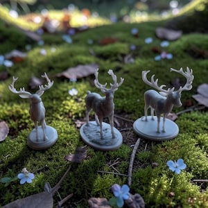 Miniaturas de bestias ciervo para juegos de rol de mesa Pathfinder