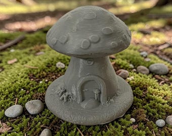 Fantasy Whimsical Mushroom Cottage House | 3D Printed D&D Building, TTRPG Terrain, Pathfinder Scenery