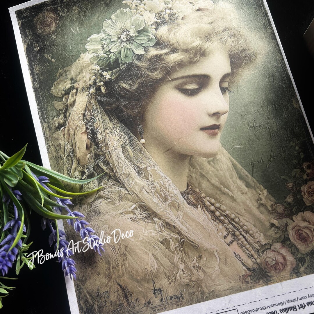 Decoupage Rice Paper (A4) Small DIY Craft Project. the Bride, 101 - Etsy