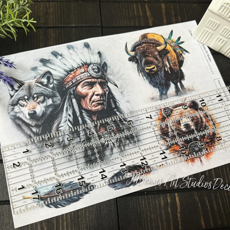 Native American Decoupage A4 Rice Paper, Small DIY Craft Projects ...