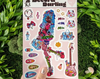 Darling – Decora Fashion Harajuku Sticker Sheet | Juku Dolls