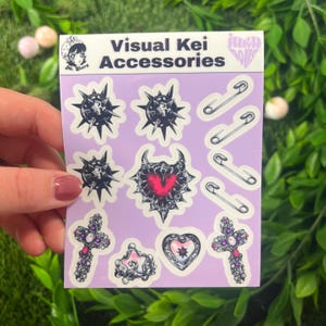 Stickervel Visual Kei-accessoire | Stickers in J-Rock-stijl