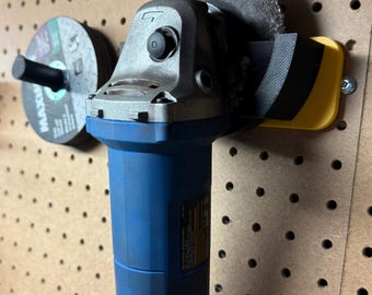 Angle Grinder Holder Wall Mount | Disc Organizer Storage Rack | 3D Printed Garage Tool Organizer